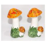 MCM Big Ceramic Orange Green Mushrooms