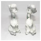 Jeweled Grey White Standard Poodle Dogs