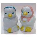 Anthropomorphic White Hens & Baby Chick