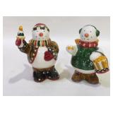 Vintage Sakura Angel Snowmen Candle & Stars