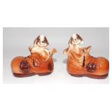Little Puppies in Old Work Boots