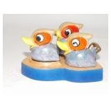 Lusterware 4 Pc Set of  Ducks on Tray