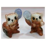 Anthropomorphic Squirrels Playing Tennis