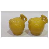 Vintage Art Deco Yellow Ball Pitchers