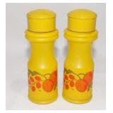 Vintage Avon Glass 1970's Orange Yellow