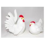 Rosenthel Netter Big White Hen & Rooster Set