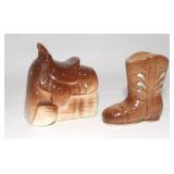 Horse Saddle & Cowboy Boot
