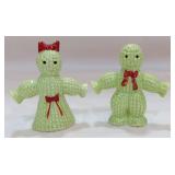 Vintage Corn Cob or Yarn Straw Dolls