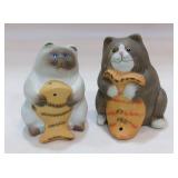 Fat Cats Holding Fish