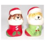 Little Puppy Dogs in Christmas Stockings