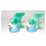 Vintage Japan Green Angel Fish