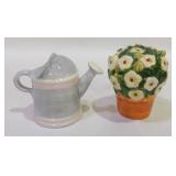 Susan Winget Sprinkling Water Can & Potted Flower