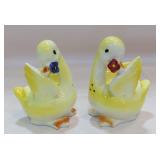 Enesco Large Yellow Ducklings with Flowers