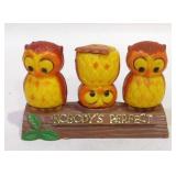 Nobody's Perfect Owls on Branch Hard Plastic