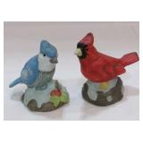 Porcelain Cardinal & Bluebird