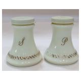 Wheaton Custard Glass with Gold Gilt