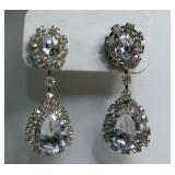 Formal Wedding Rhinestone Dangle Drop Earrings