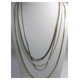 4 Vintage Chain Necklaces including GF