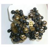 Indian Bali Jhumka Beaded Hoop Earrings