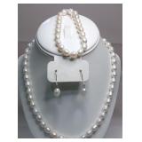 Freshwater Baroque Pearls Jewelry Set