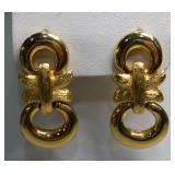 Givenchy Gold-Tone Door Knocker Post Earrings