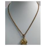 Antique Rope Chain with Beautiful Fob