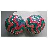 80's Don Lin Designer Signed Enameled Earrings