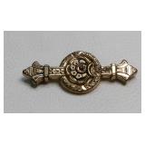 Antique Victorian Gold-Filled Garnet Bar Pin