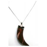 Artisan Horn Pendant Necklace