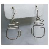 Wrapped Wire Aluminum Coffee Cup Earrings