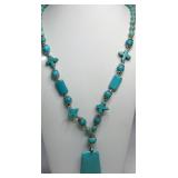 Turquoise Style Beaded Necklace