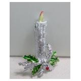 Vintage Gerry's Enameled Christmas Candle Brooch