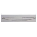 925 Italy Sterling Silver 24' Rolo Chain