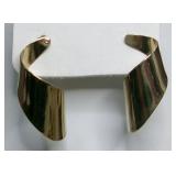 Gold-Tone Twisted Ribbon Earrings