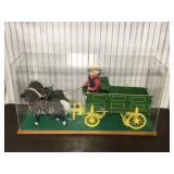 John Deere wooden wagon with team