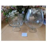 VTG A.H. Trifle Bowl & Giant Brandy Glass