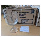 VTG European Crystal Water Glasses