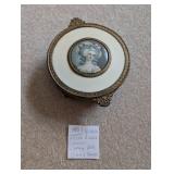 Victorian PNCW Celluloid Cameo Candy Dish