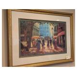 Framed Art Print, Parisian Street