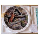 VTG German Collectors Plate, Kittens in the Garden