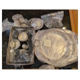 Silverplate Serving Platters, Dish Holder S&P, ETC