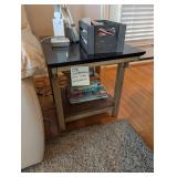 Contemporary End Table (With Contents)