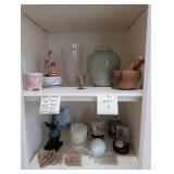 Misc VTG Decor, Music Box, Vase, Cut Glass, Etc