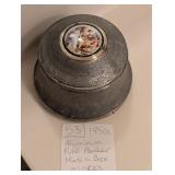 1950s Aluminum Puff Powder Music Box WORKS
