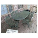 Green Metal Patio Furniture