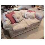 Vtg Thomasville Upholstered 2 Seat Sofa/ Love Seat