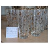 VTG Libbey Royal Fern Glasses Tall (14 pcs)