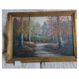 Framed Signed Painting Landscape (C)