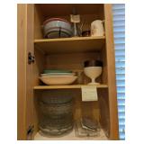 Mixed VTG Dishes, Pressed Glass Serving Bowls