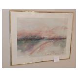 VTG Signed Framed Art Print